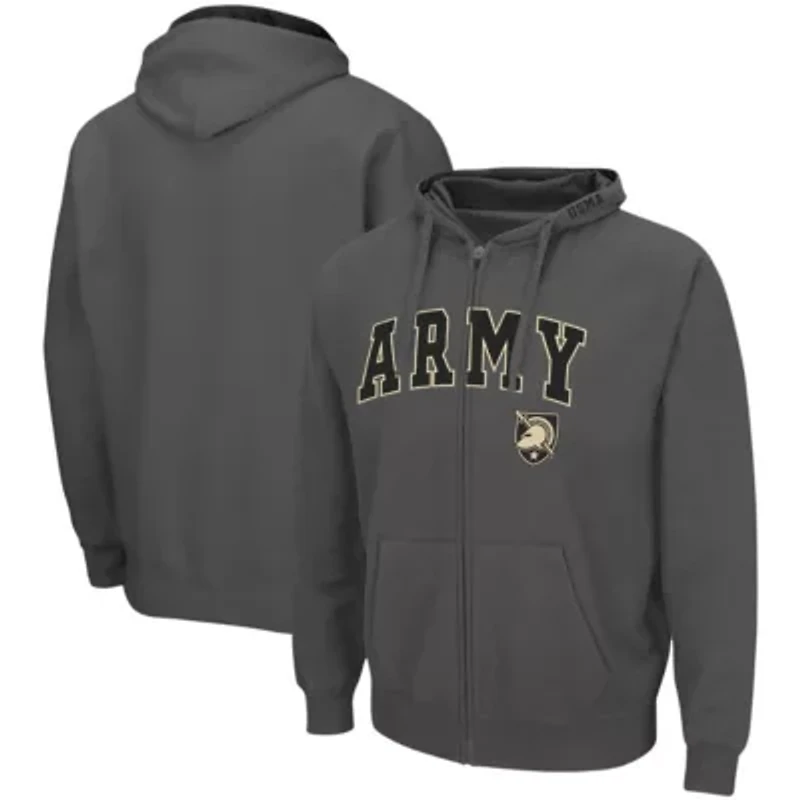 Army Black Knights NCAA Arch & Logo 3.0 Full-Zip Hoodie
