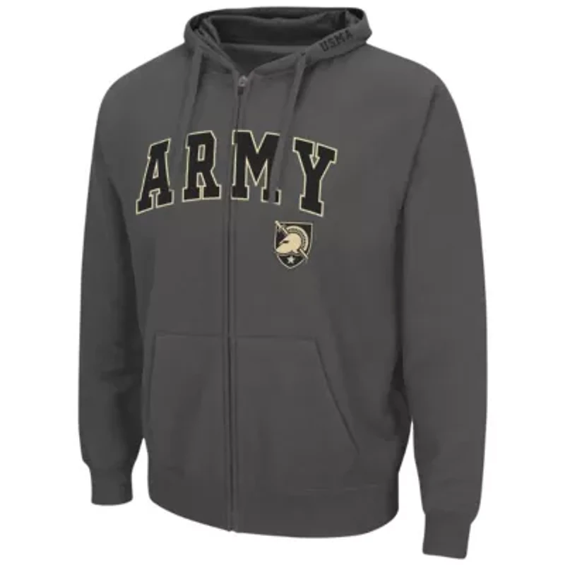 Army Black Knights NCAA Arch & Logo 3.0 Full-Zip Hoodie