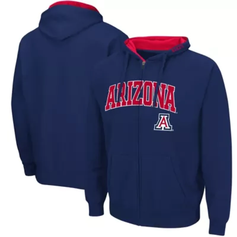 NCAA Arizona Wildcats Arch & Logo 3.0 Full-Zip Hoodie