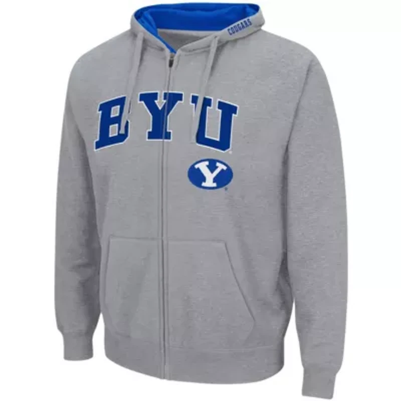 NCAA ed BYU Cougars Arch & Logo 3.0 Full-Zip Hoodie