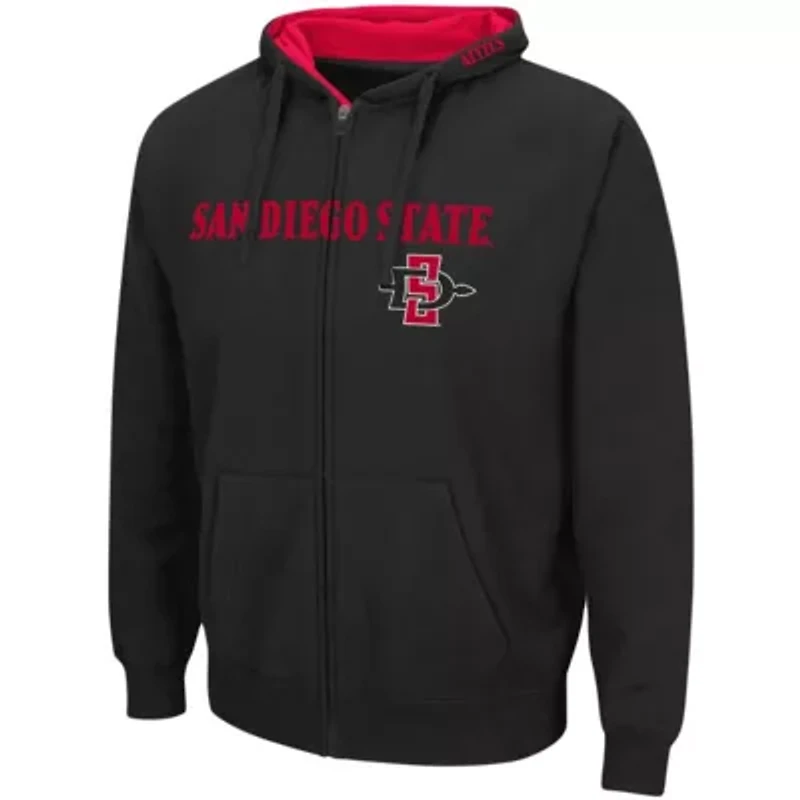 NCAA San Diego State Aztecs Arch & Logo 3.0 Full-Zip Hoodie