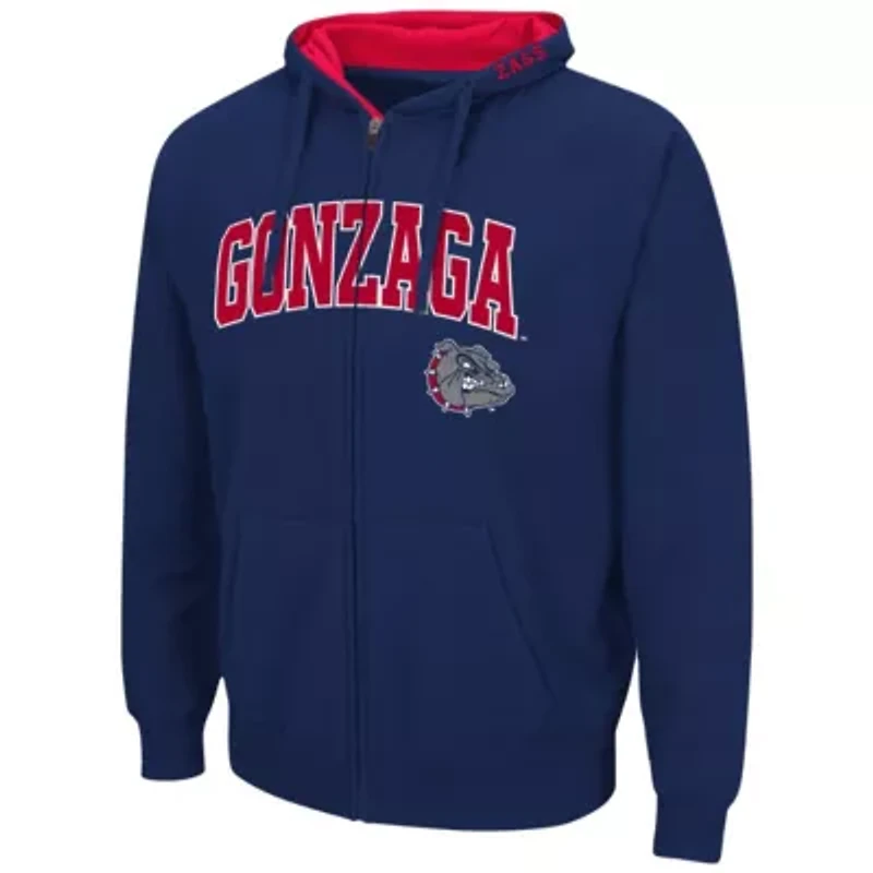 Gonzaga University Bulldogs NCAA Gonzaga Bulldogs Arch & Logo 3.0 Full-Zip Hoodie
