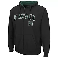 Hawaii Rainbow Warriors NCAA Arch & Logo 3.0 Full-Zip Hoodie