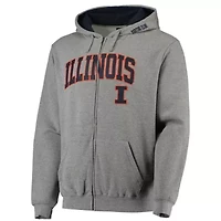 NCAA ed Illinois Fighting Illini Arch & Logo 3.0 Full-Zip Hoodie