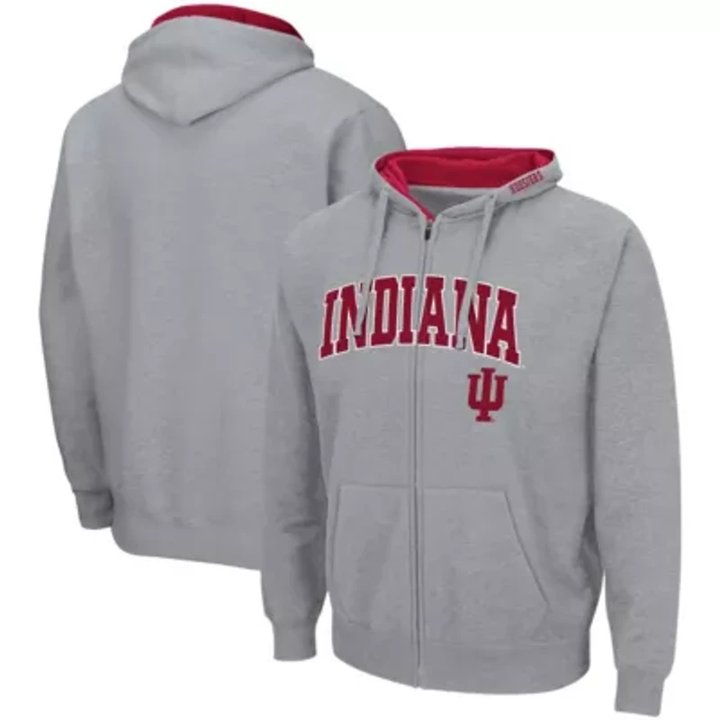 NCAA ed Indiana Hoosiers Arch & Logo 3.0 Full-Zip Hoodie