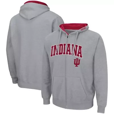 NCAA ed Indiana Hoosiers Arch & Logo 3.0 Full-Zip Hoodie