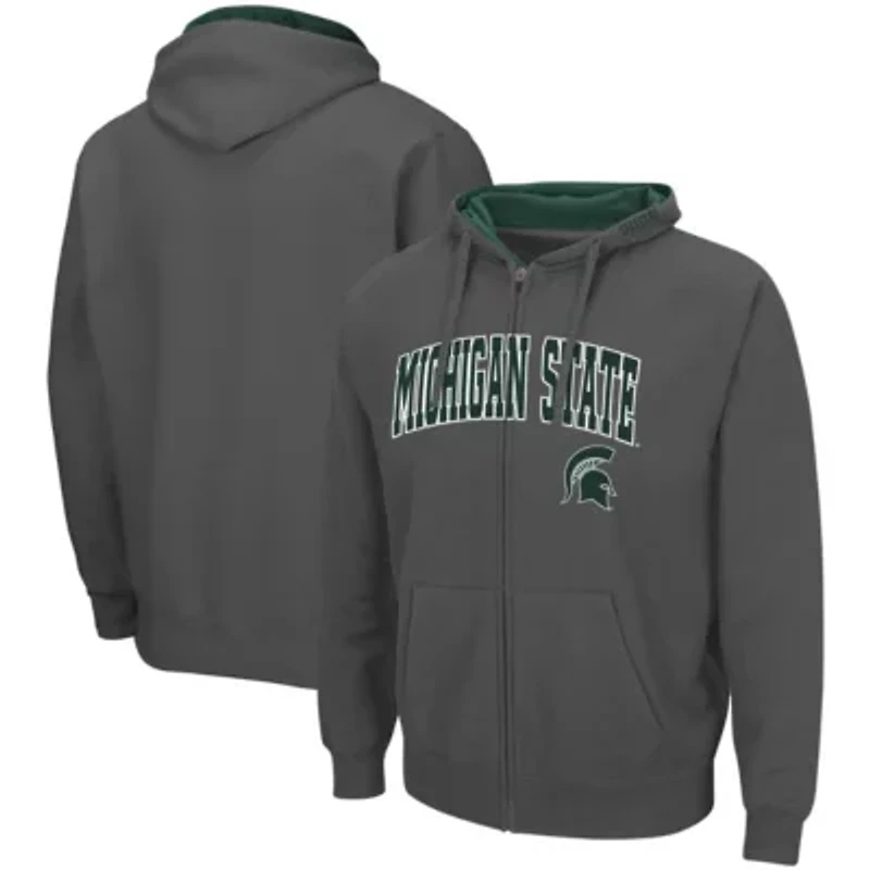 NCAA Michigan State Spartans Arch & Logo 3.0 Full-Zip Hoodie
