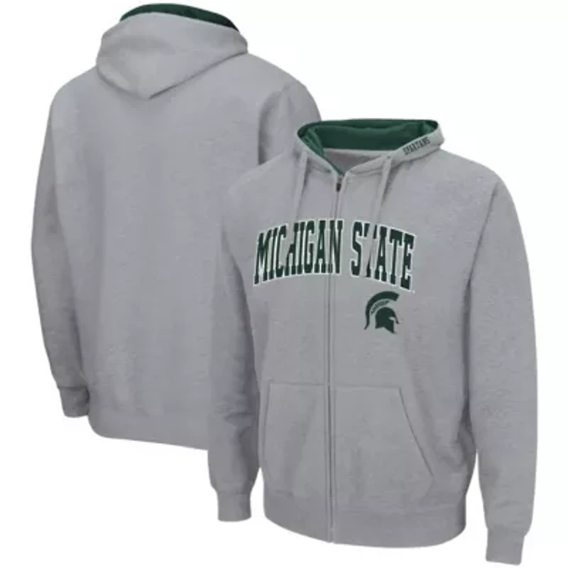 NCAA ed Michigan State Spartans Arch & Logo 3.0 Full-Zip Hoodie
