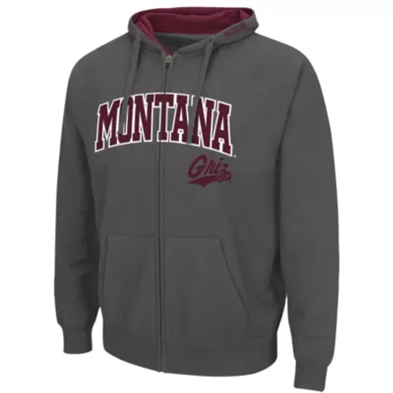 NCAA Montana Grizzlies Arch & Logo 3.0 Full-Zip Hoodie