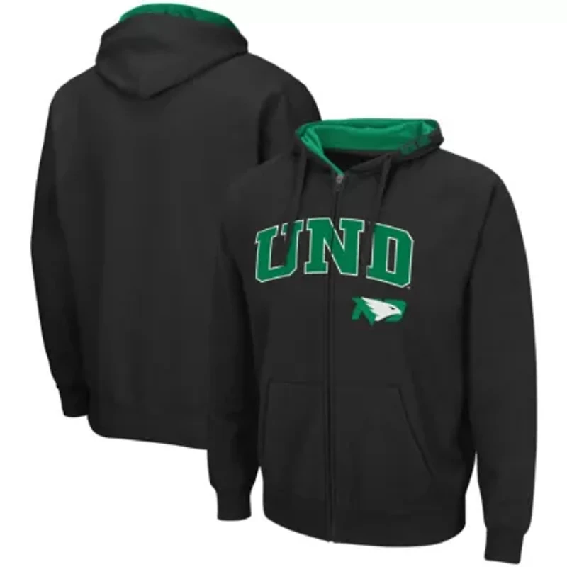NCAA North Dakota Arch & Logo 3.0 Full-Zip Hoodie
