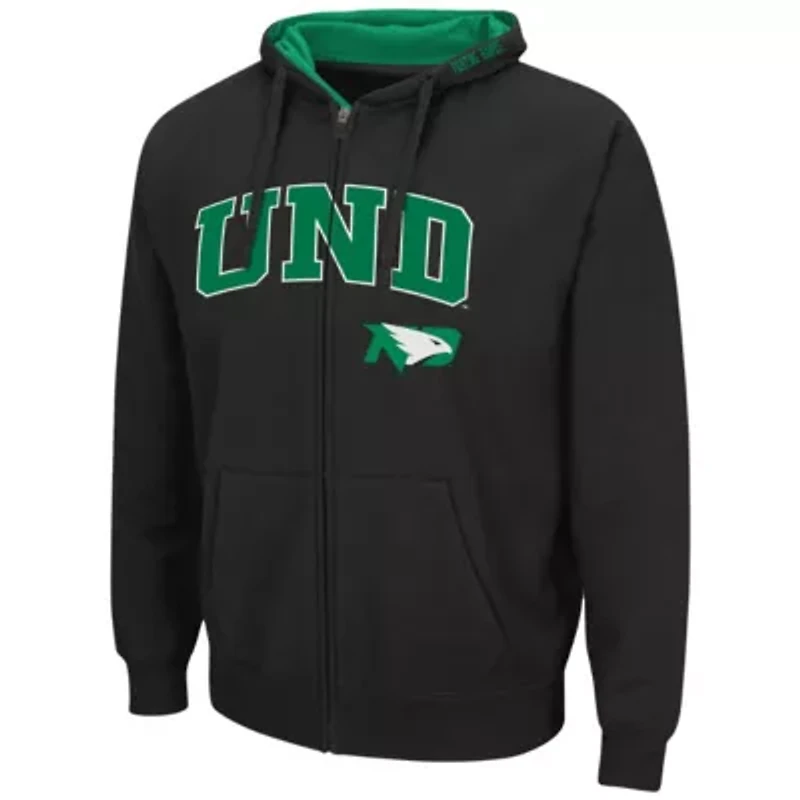 NCAA North Dakota Arch & Logo 3.0 Full-Zip Hoodie