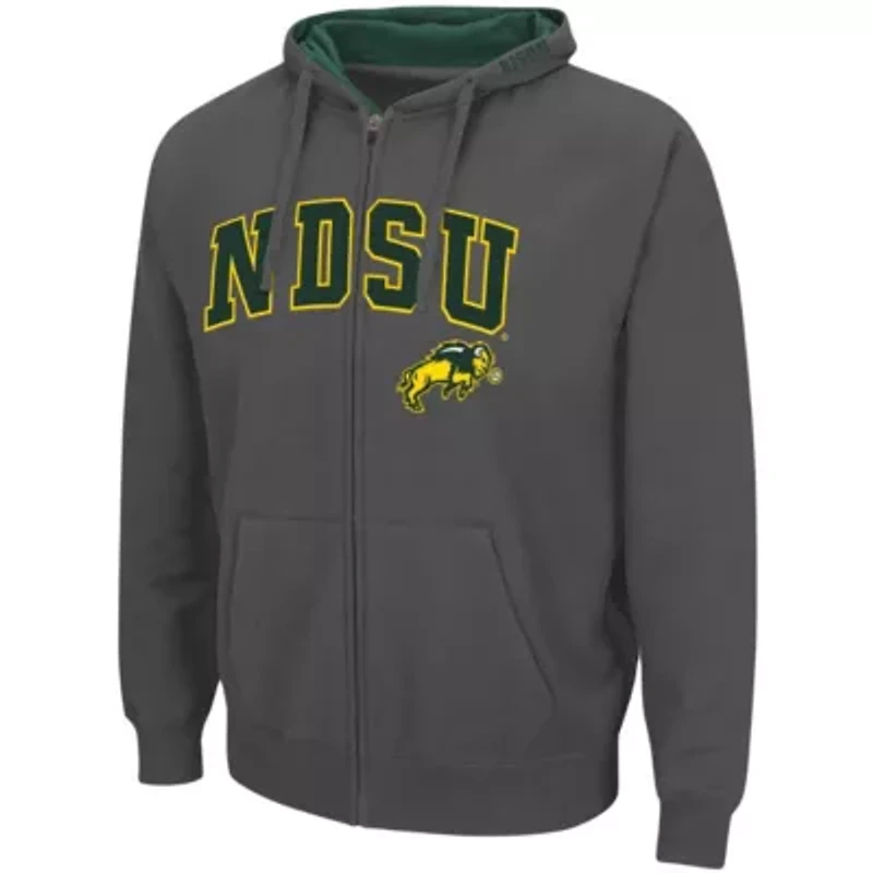 NCAA NDSU Bison Arch & Logo 3.0 Full-Zip Hoodie