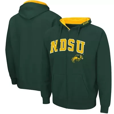 NCAA NDSU Bison Arch & Logo 3.0 Full-Zip Hoodie