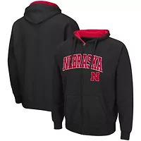 NCAA Nebraska Huskers Arch & Logo 3.0 Full-Zip Hoodie