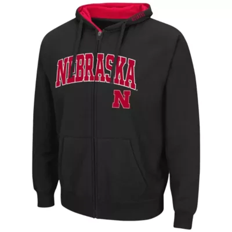 NCAA Nebraska Huskers Arch & Logo 3.0 Full-Zip Hoodie