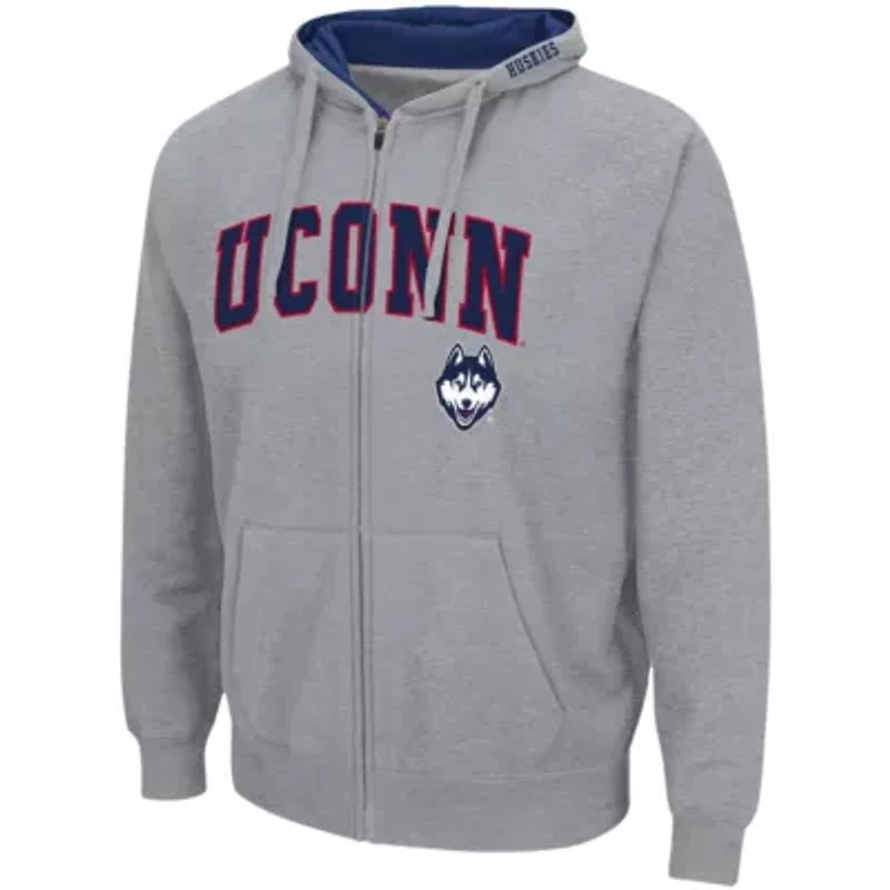 Connecticut Huskies NCAA ed UConn Arch & Logo 3.0 Full-Zip Hoodie