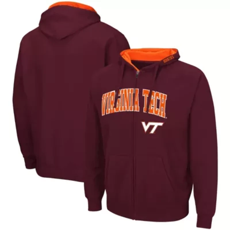 NCAA Virginia Tech Hokies Arch & Logo 3.0 Full-Zip Hoodie