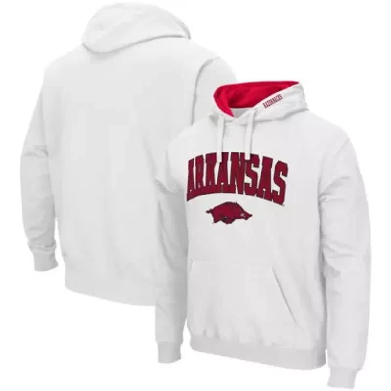 NCAA Arkansas Razorbacks Arch & Logo 3.0 Pullover Hoodie