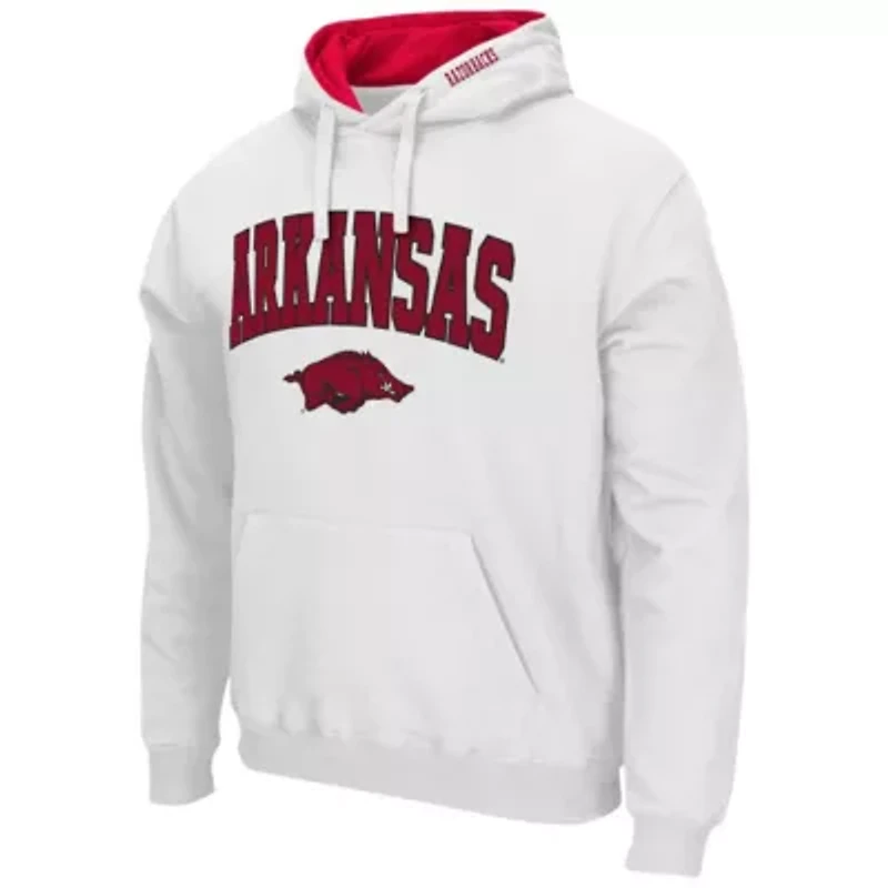 NCAA Arkansas Razorbacks Arch & Logo 3.0 Pullover Hoodie