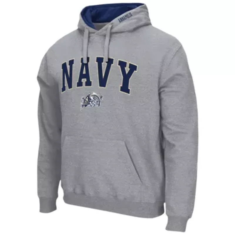 Navy Midshipmen NCAA Arch & Logo 3.0 Pullover Hoodie