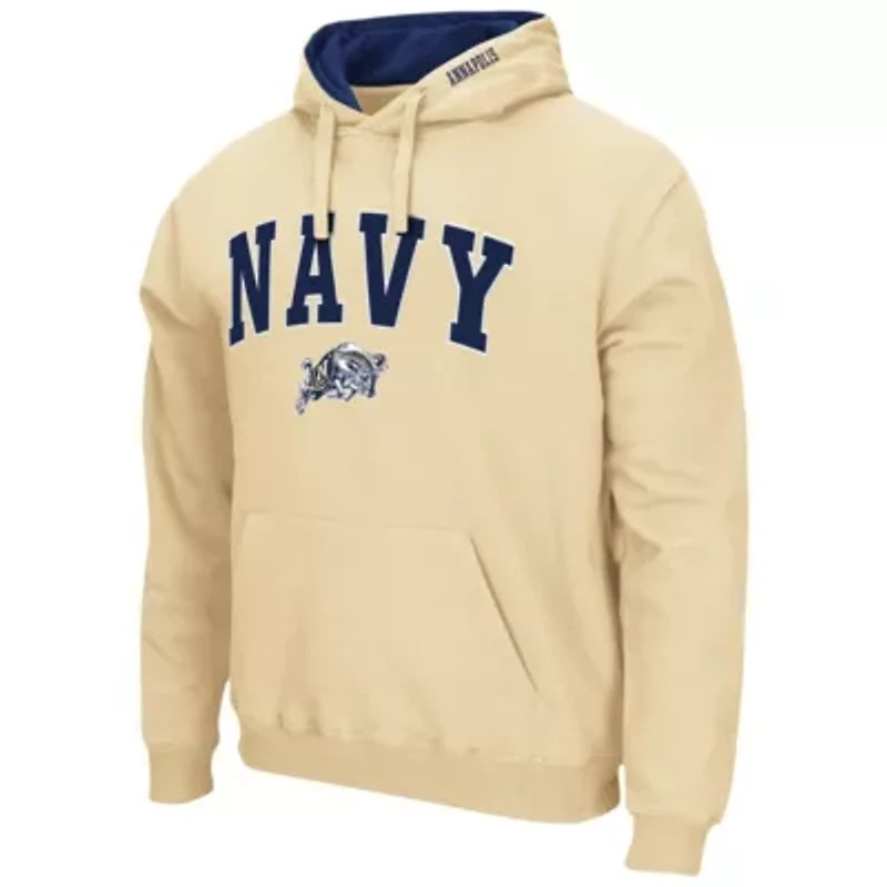 Navy Midshipmen NCAA Midshipmen Arch & Logo 3.0 Pullover Hoodie