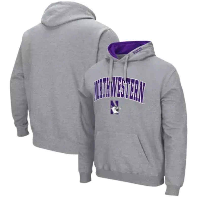 NCAA Northwestern Wildcats Arch & Logo 3.0 Pullover Hoodie