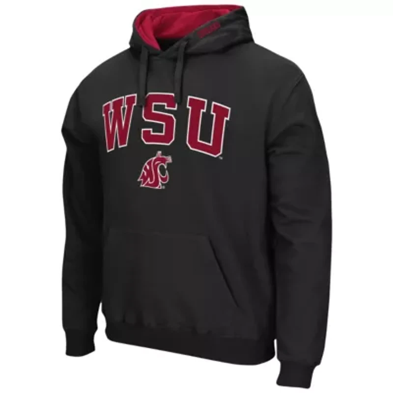 NCAA Washington State Cougars Arch & Logo 3.0 Pullover Hoodie