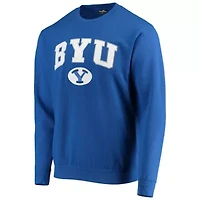 NCAA BYU Cougars Team Arch & Logo Tackle Twill Pullover Sweatshirt