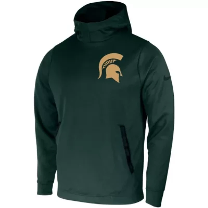 NCAA Nike Michigan State Spartans 2-Hit Performance Pullover Hoodie