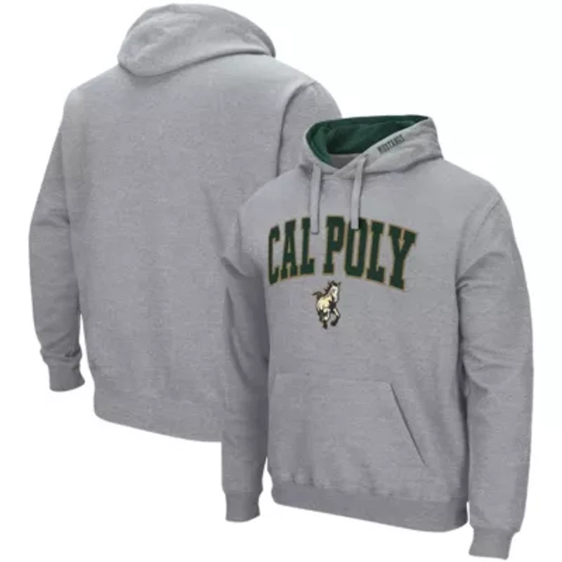 NCAA ed Cal Poly Mustangs Arch and Logo Pullover Hoodie