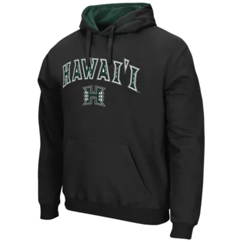 Hawaii Rainbow Warriors NCAA Arch and Logo Pullover Hoodie
