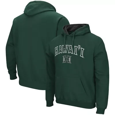 Hawaii Rainbow Warriors NCAA Hawaii Warriors Arch and Logo Pullover Hoodie