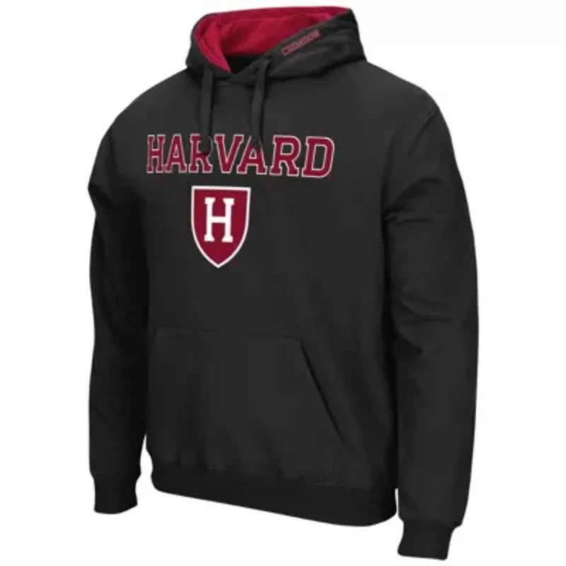 Harvard Crimson NCAA Arch and Logo Pullover Hoodie