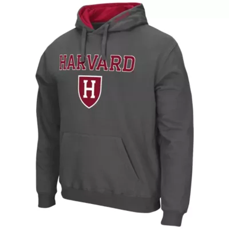Harvard Crimson NCAA Arch and Logo Pullover Hoodie