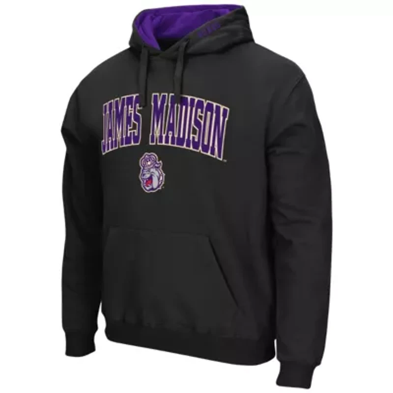 NCAA James Madison Dukes Arch and Logo Pullover Hoodie