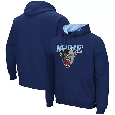 Maine Black Bears NCAA Arch and Logo Pullover Hoodie