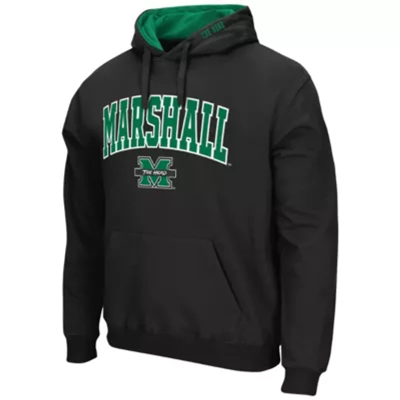 NCAA Marshall Thundering Herd Arch and Logo Pullover Hoodie