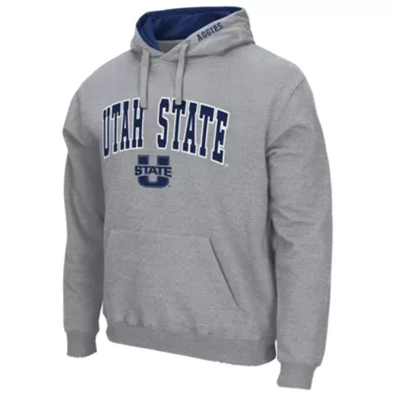 NCAA ed Utah State Aggies Arch and Logo Pullover Hoodie