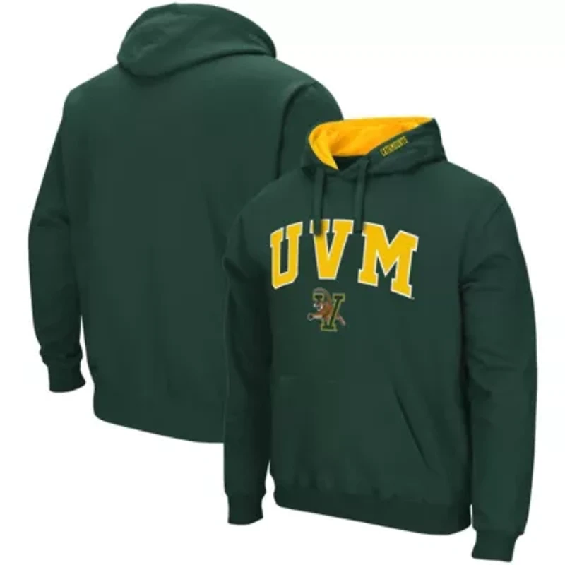NCAA Vermont Catamounts Arch and Logo Pullover Hoodie