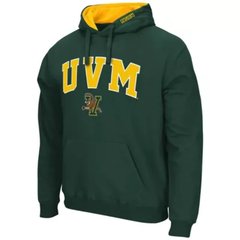 NCAA Vermont Catamounts Arch and Logo Pullover Hoodie