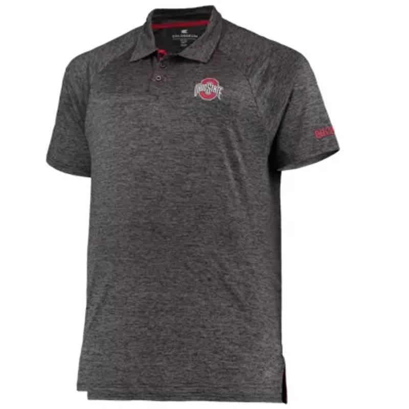 NCAA ed Ohio State Buckeyes Big & Tall Down Swing Polo