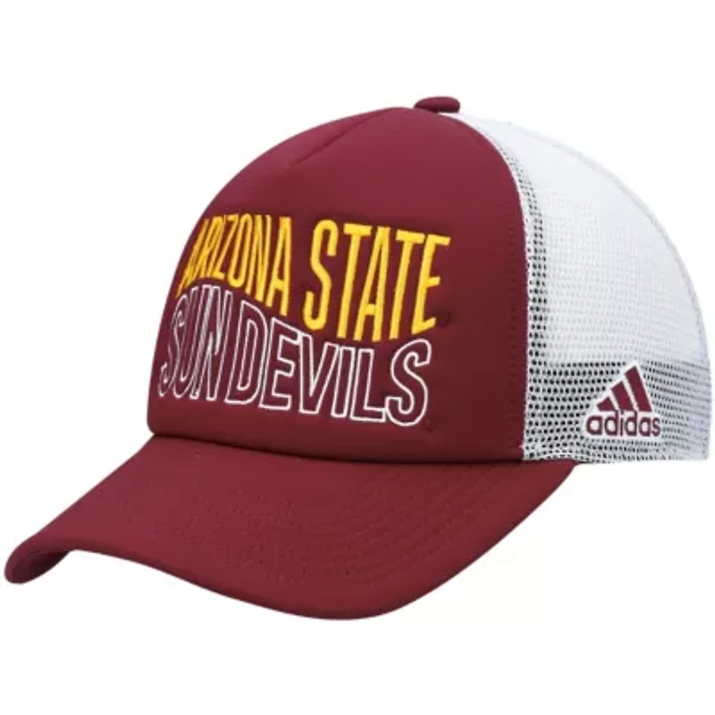 NCAA Maroon/White Arizona State Sun Devils Wave Foam Trucker Snapback Hat