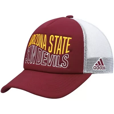 NCAA Maroon/White Arizona State Sun Devils Wave Foam Trucker Snapback Hat