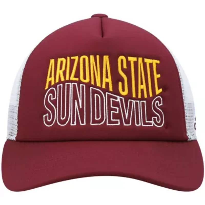 NCAA Maroon/White Arizona State Sun Devils Wave Foam Trucker Snapback Hat
