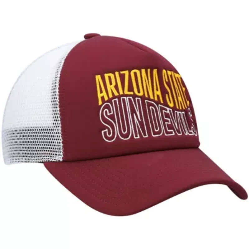 NCAA Maroon/White Arizona State Sun Devils Wave Foam Trucker Snapback Hat