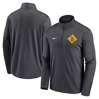 MLB Nike San Diego Padres Diamond Icon Pacer Performance Quarter-Zip Windbreaker Top