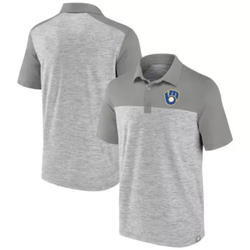 MLB Fanatics Milwaukee Brewers True Classics Avid Fan Brushed Polo