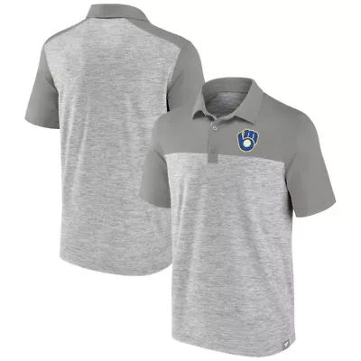 MLB Fanatics Milwaukee Brewers True Classics Avid Fan Brushed Polo