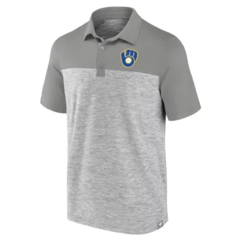 MLB Fanatics Milwaukee Brewers True Classics Avid Fan Brushed Polo