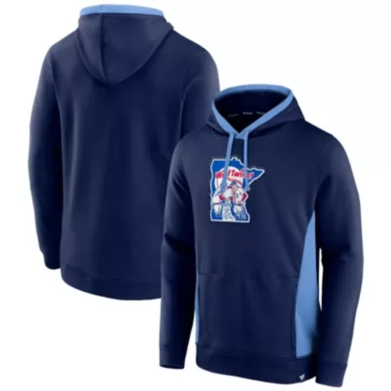 MLB Fanatics Minnesota Twins True Classics Fanarama Pullover Hoodie